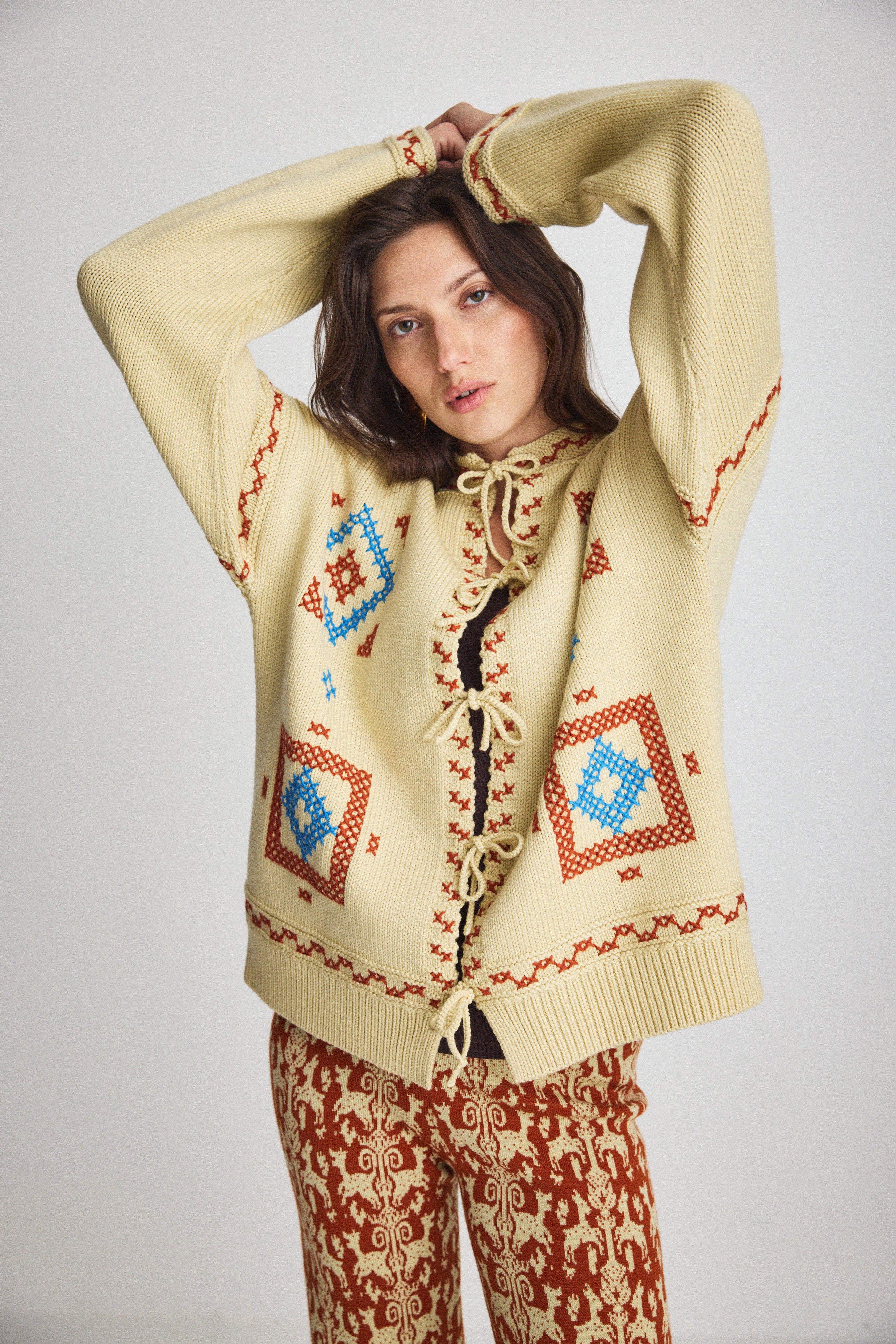 Cross Stitch Bjorn Cardigan – Misha & Puff