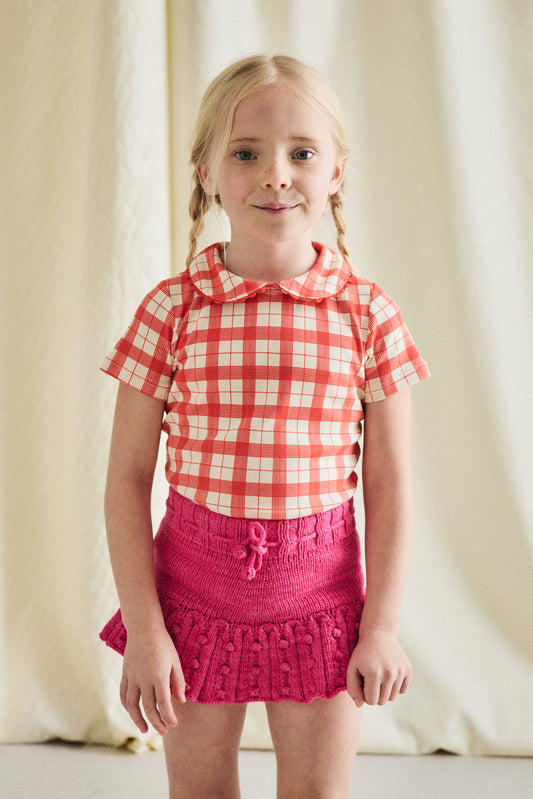 Eyelet Popcorn Skating Skirt