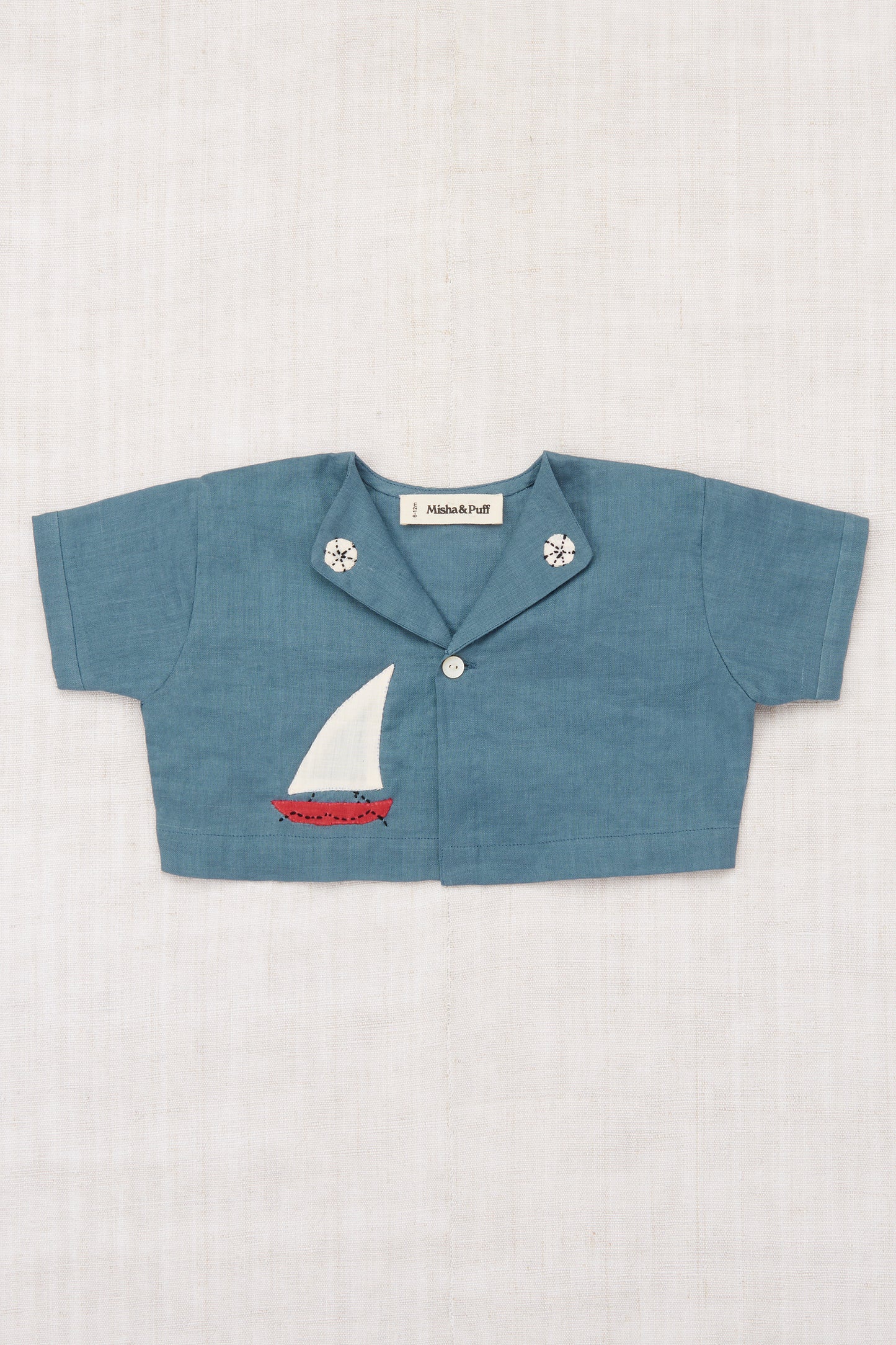 Baby Seaside Button Top