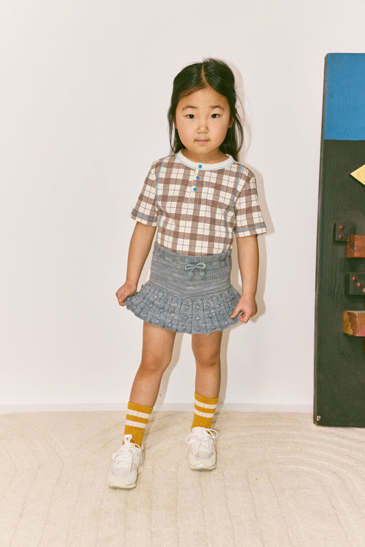 Eyelet Popcorn Skating Skirt