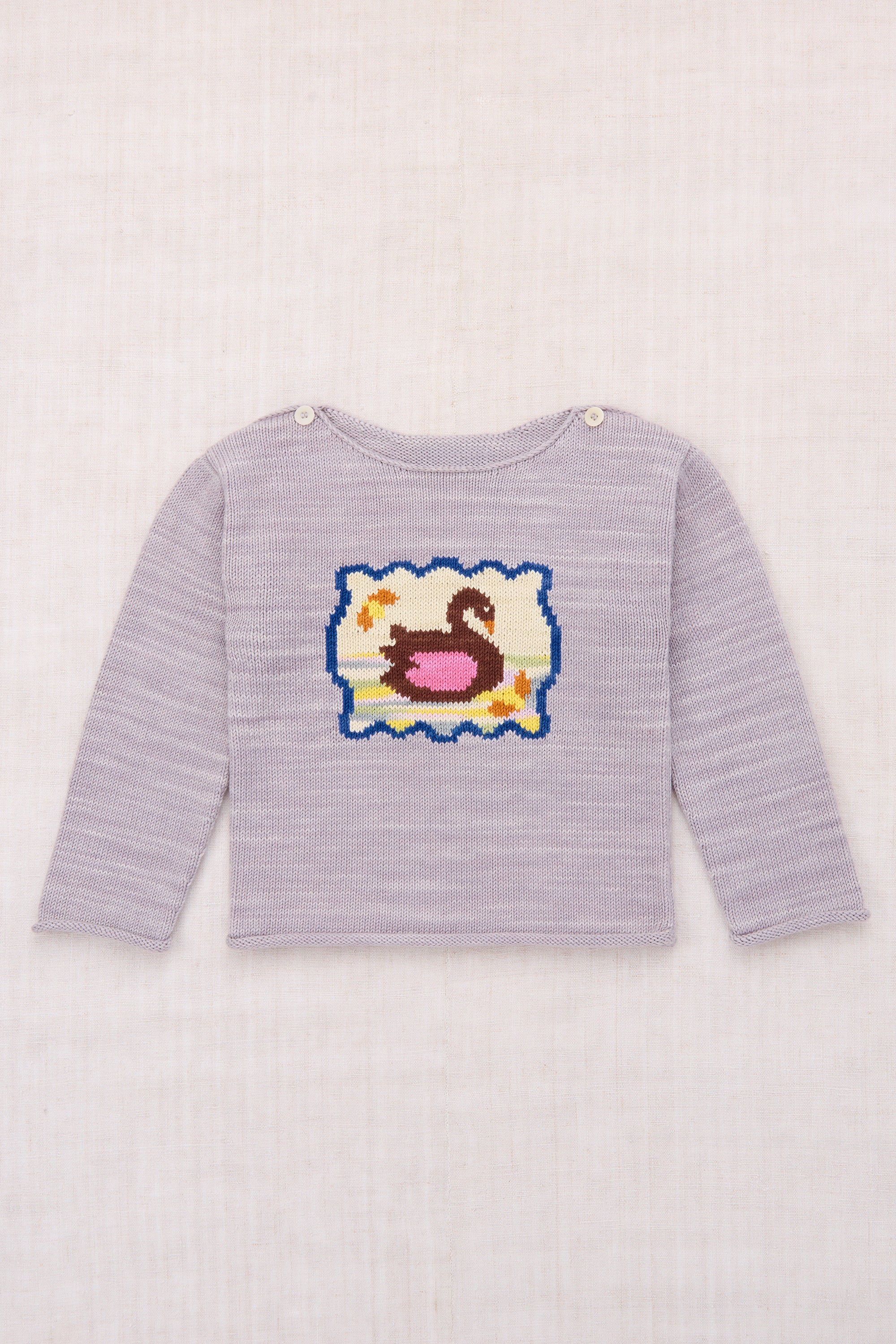Swan Boatneck Sweater – Misha & Puff