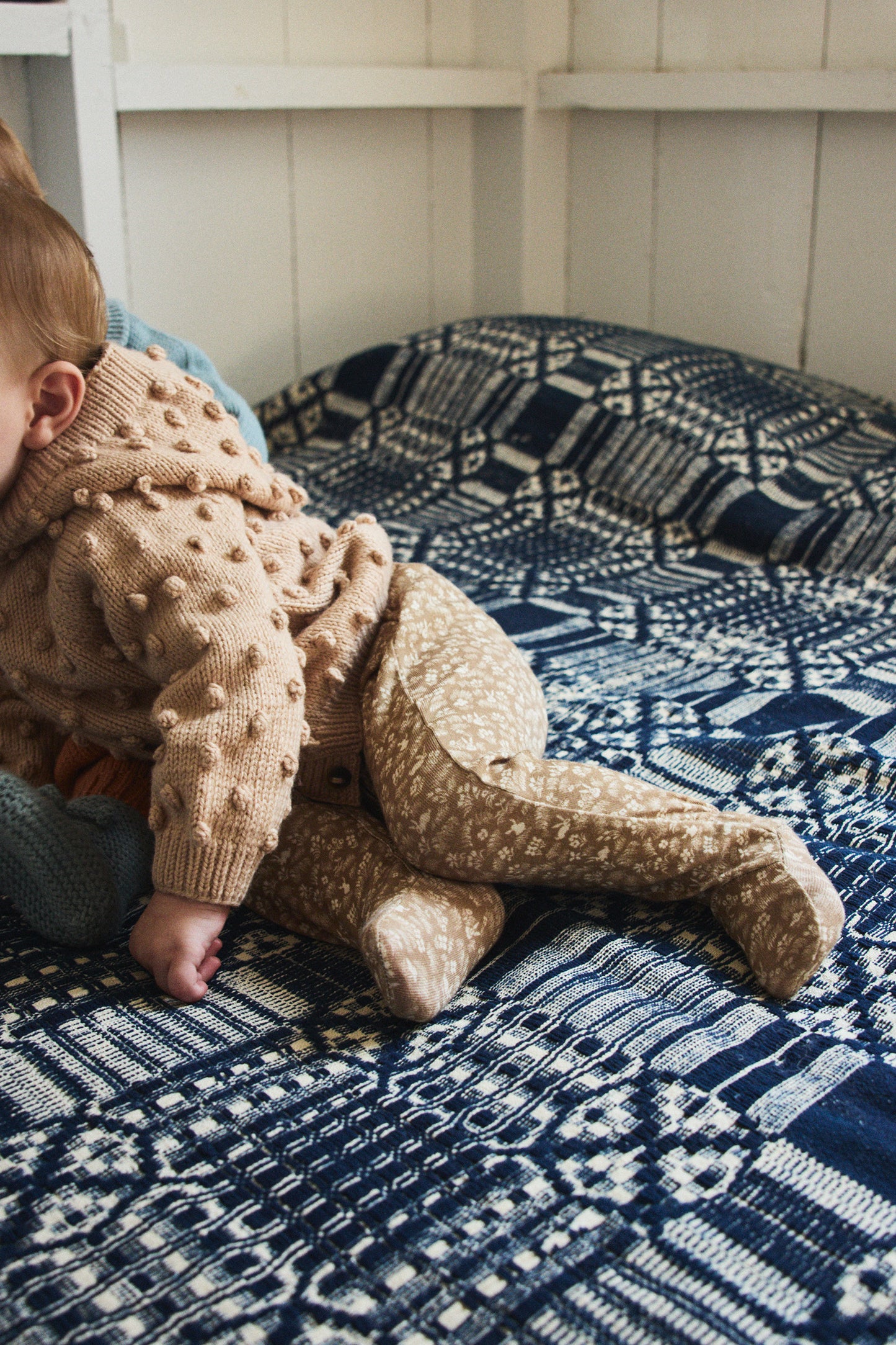 Baby Hooded Popcorn Cardigan