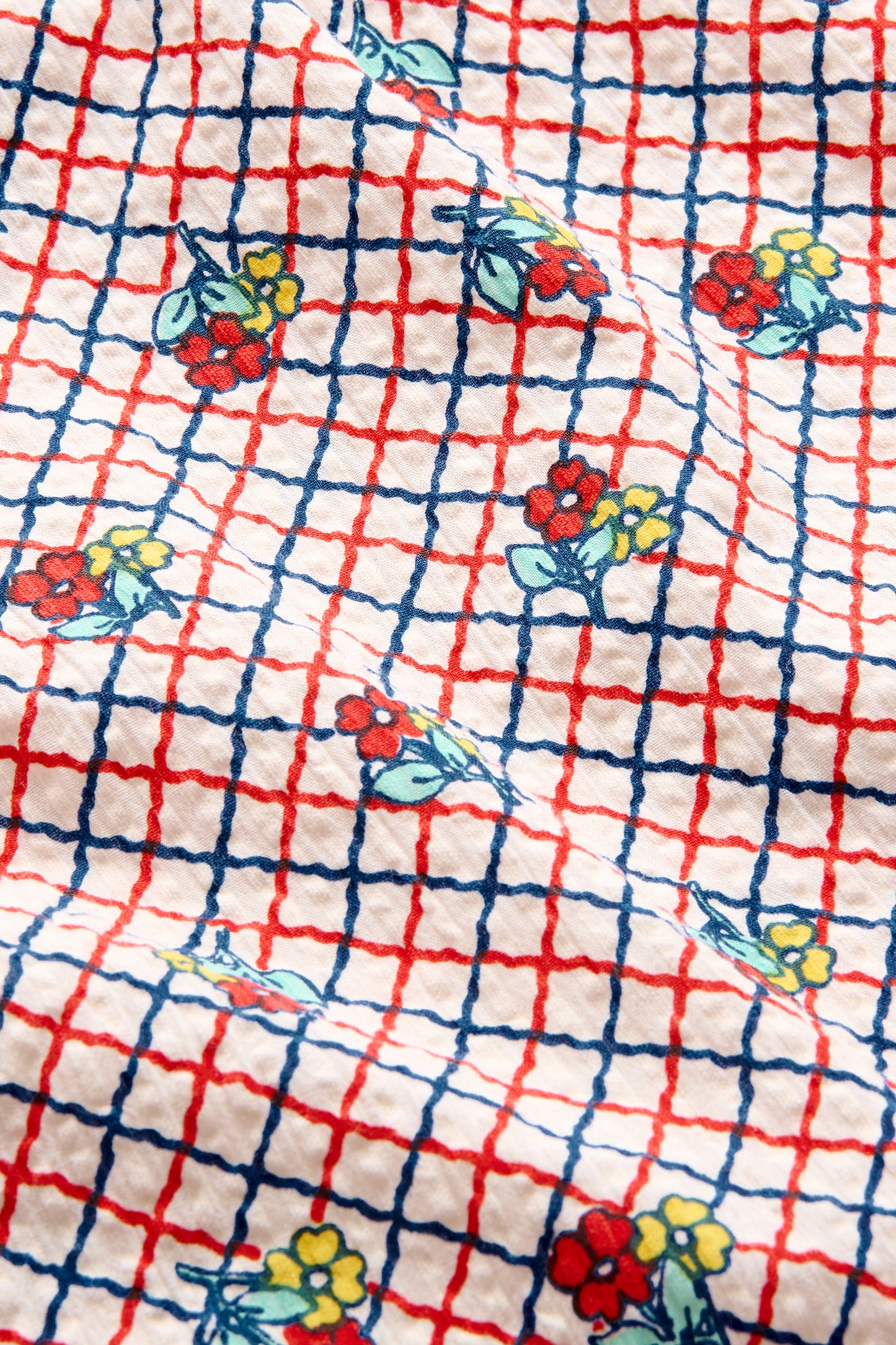 Seersucker Picnic Hat