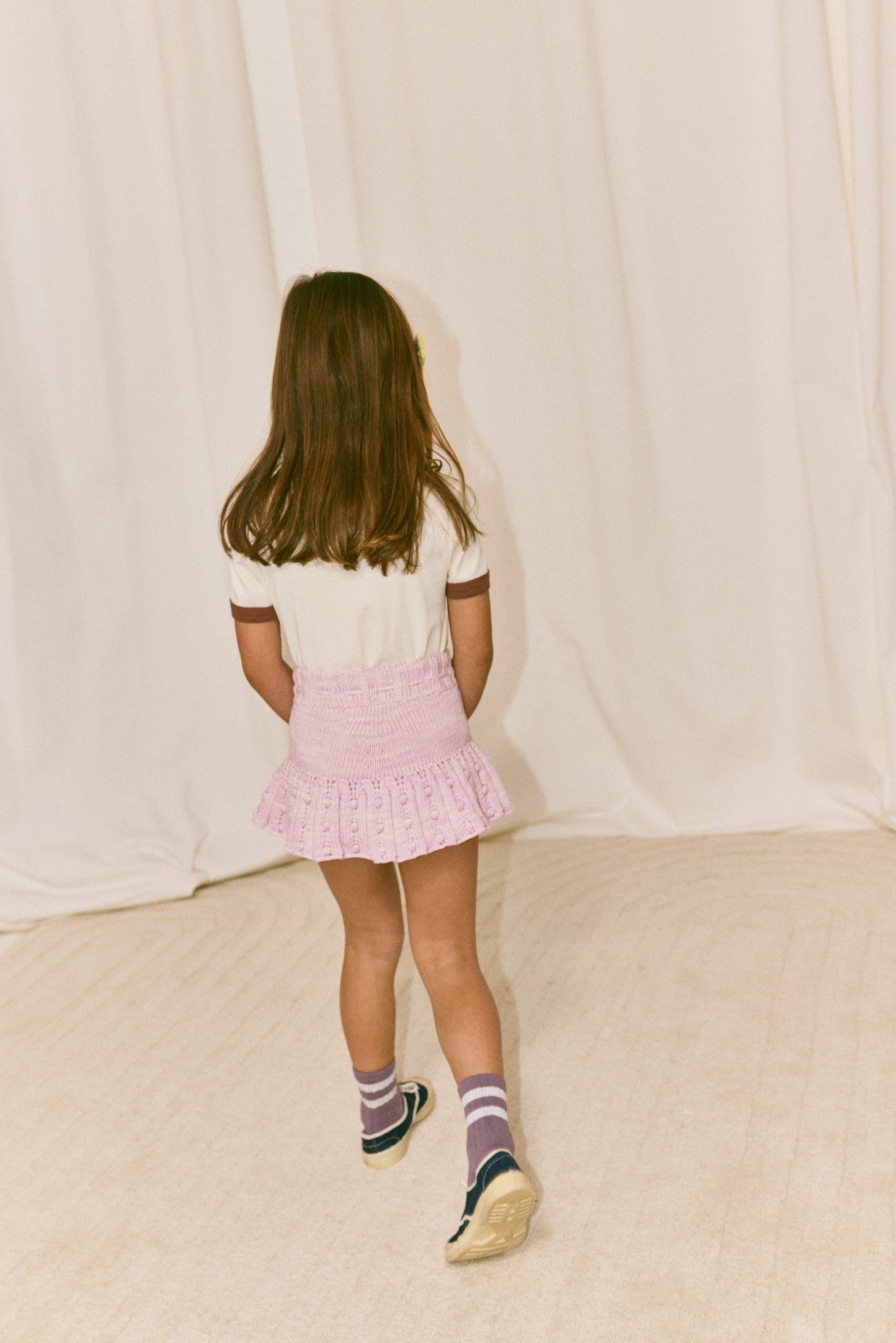 Eyelet Popcorn Skating Skirt