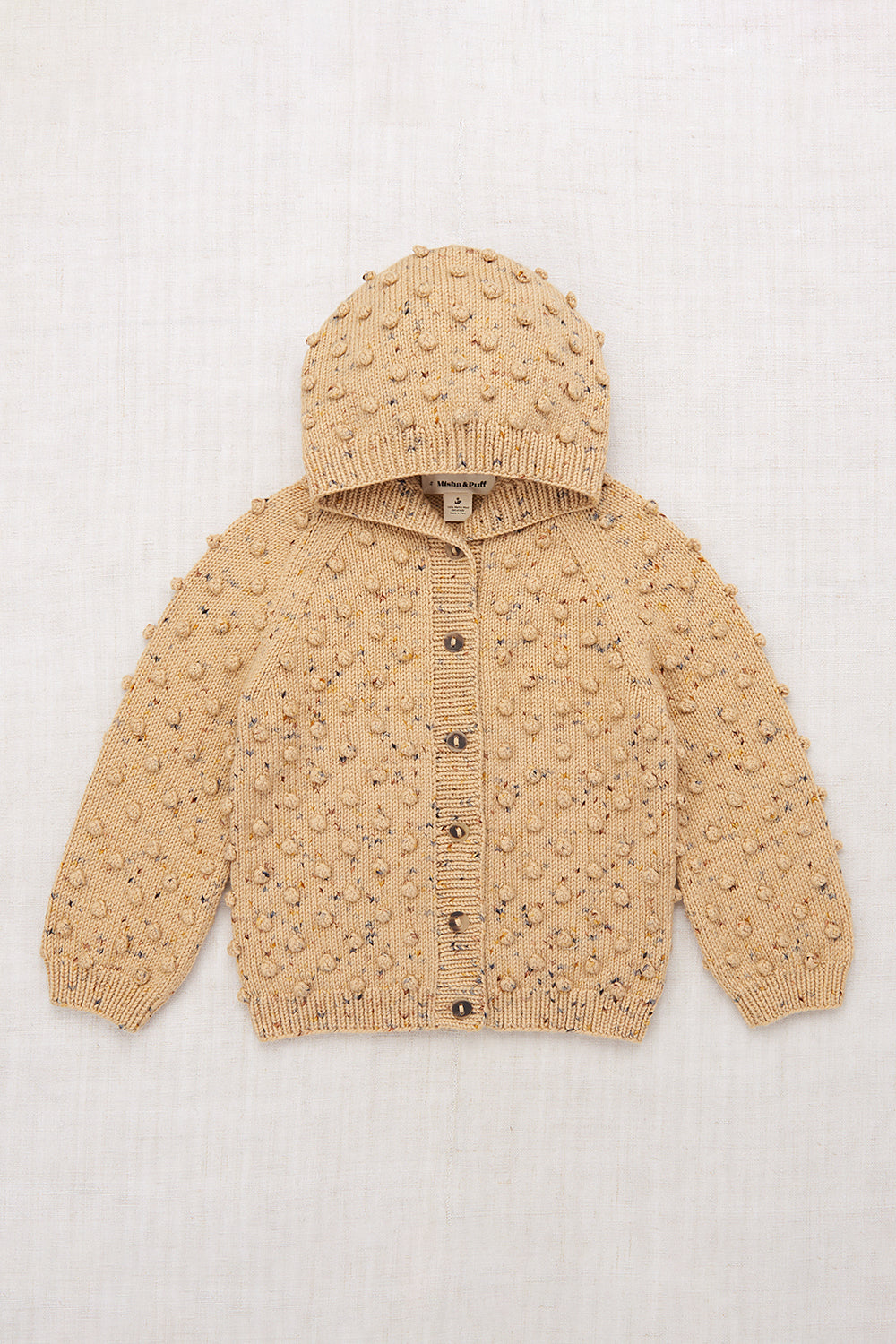 Hooded Popcorn Cardigan