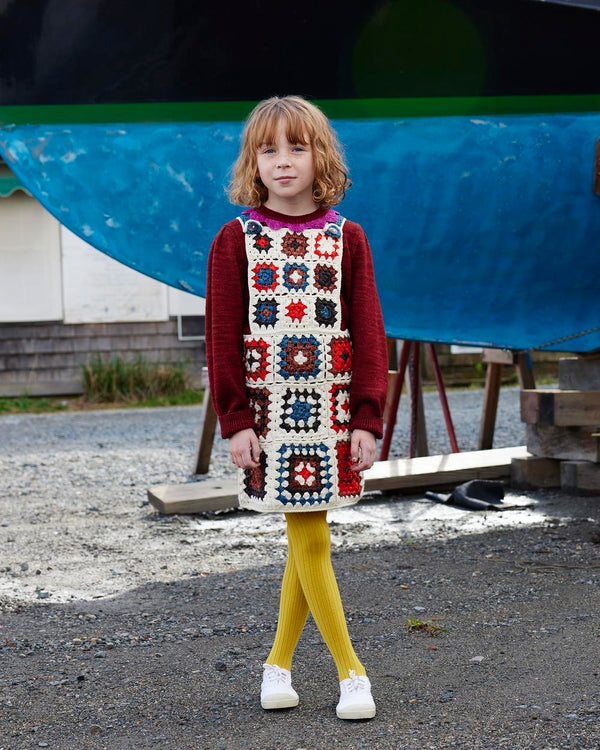 Crochet Square Pinafore - Misha & Puff