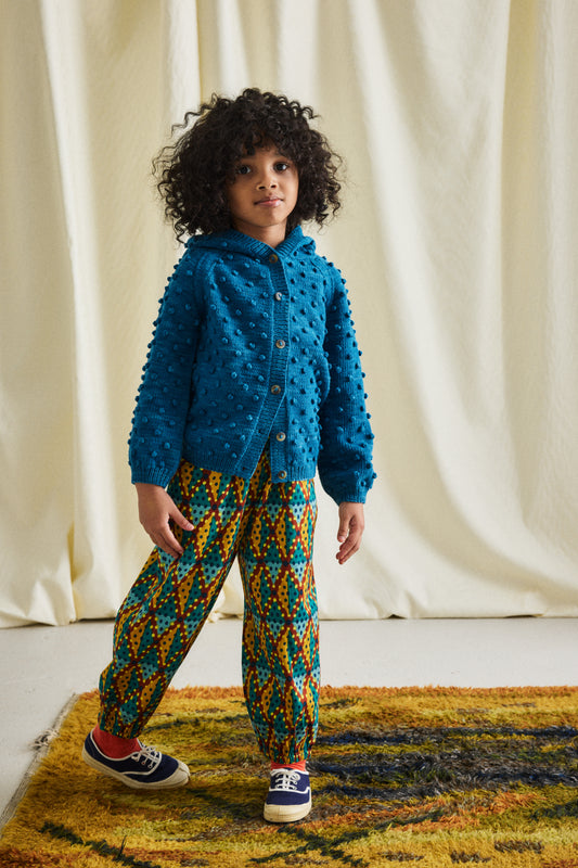 Hooded Popcorn Cardigan