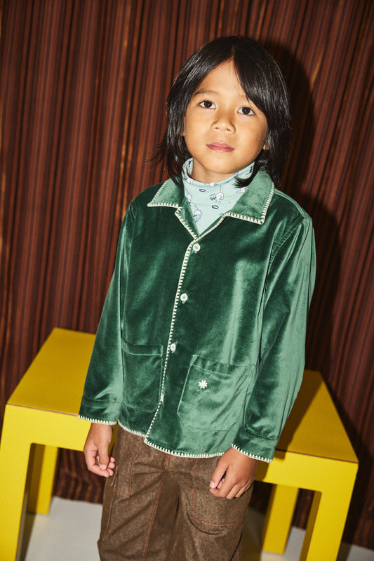 Velvet Long Sleeve Leon Top