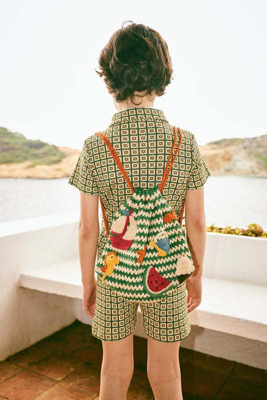 Seaside Drawstring Bag