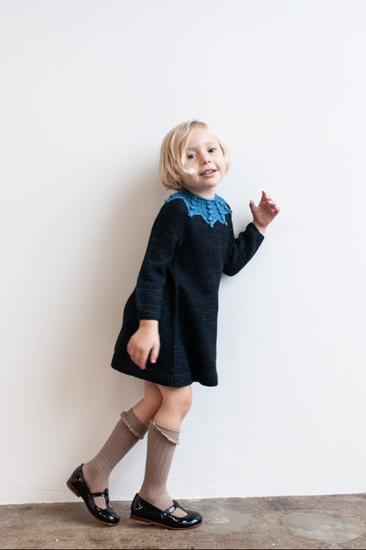 Placed Popcorn Dress