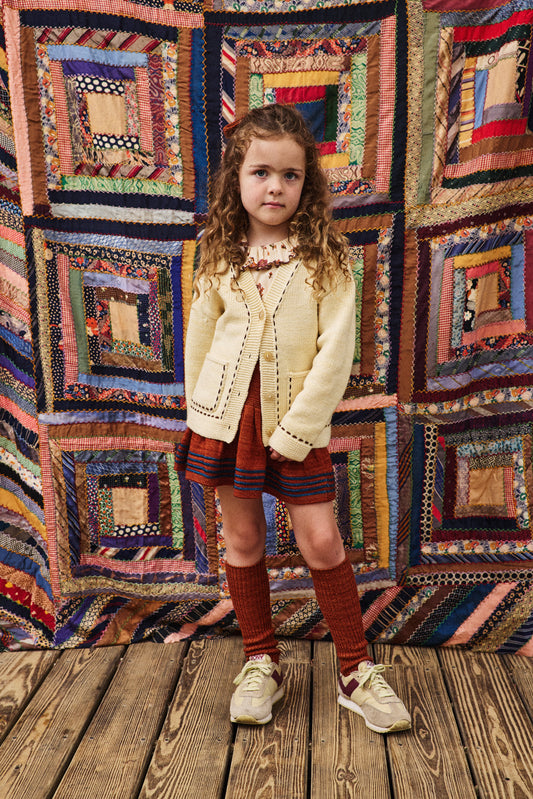 Alma Mater Cardigan - Shortbread