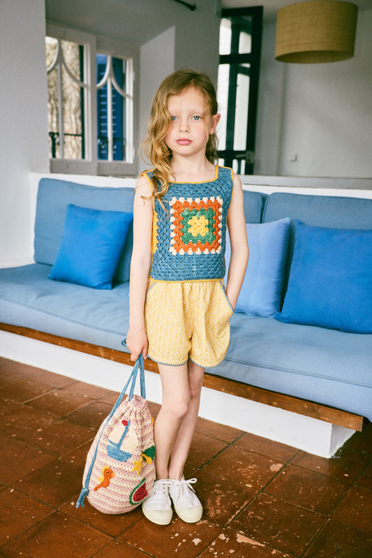 Seaside Drawstring Bag