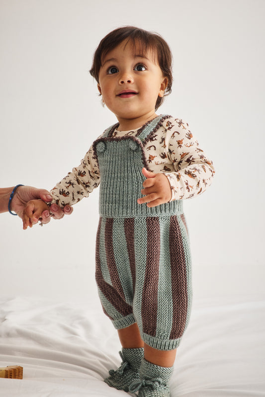 Baby Circus Stripe Romper - Onsen