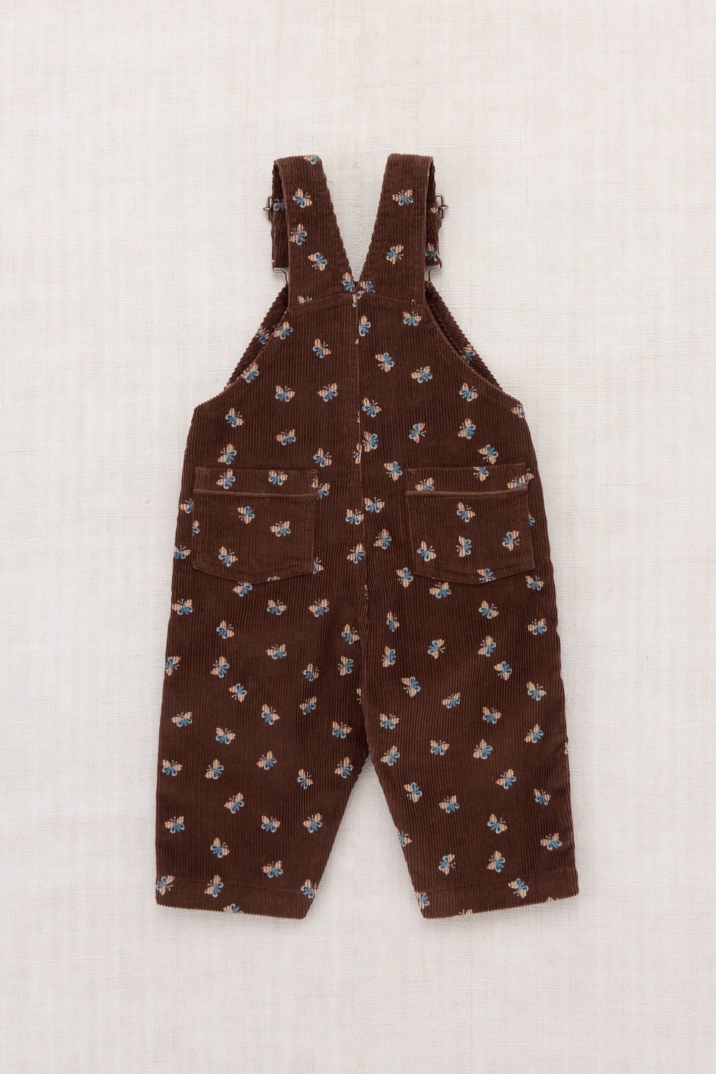 Baby Corduroy Carpenter Overall - Dark Roast Mariposa