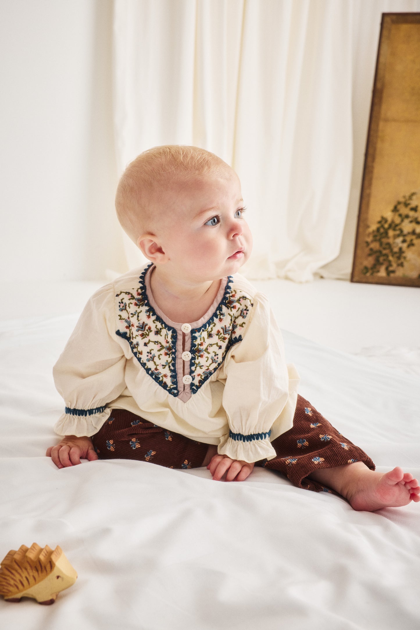 Baby Corduroy Yume Pant - Dark Roast Mariposa