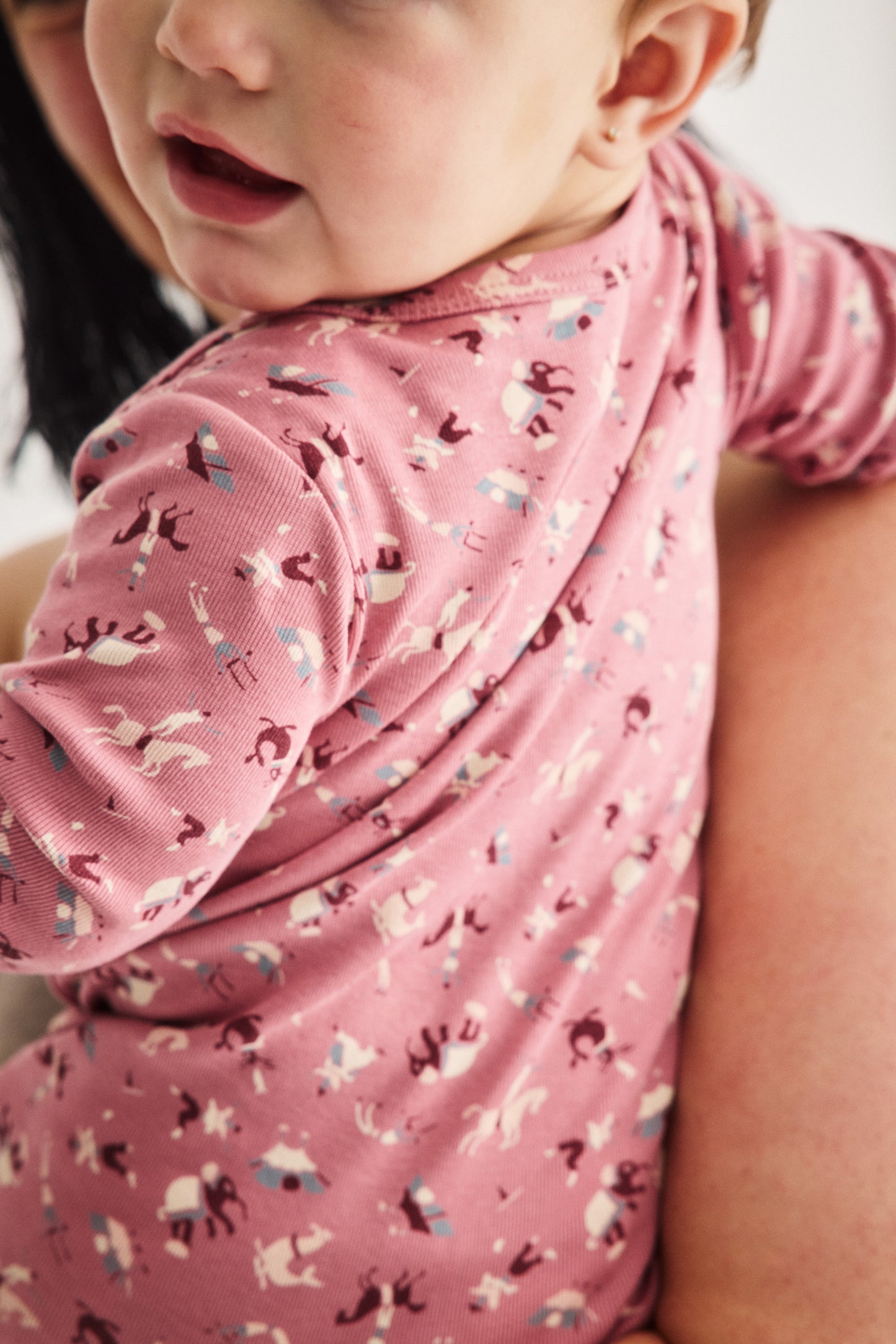 Baby Jumpsuit - Antique Rose Circus