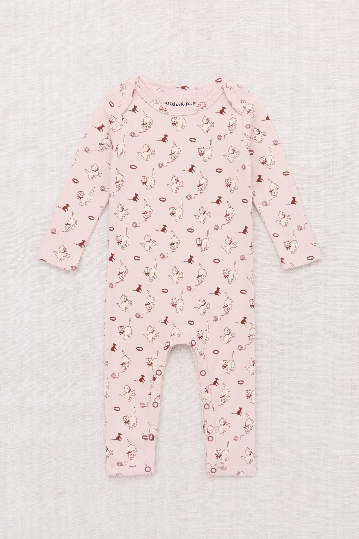 Baby Jumpsuit - Candyfloss Cat & Mouse