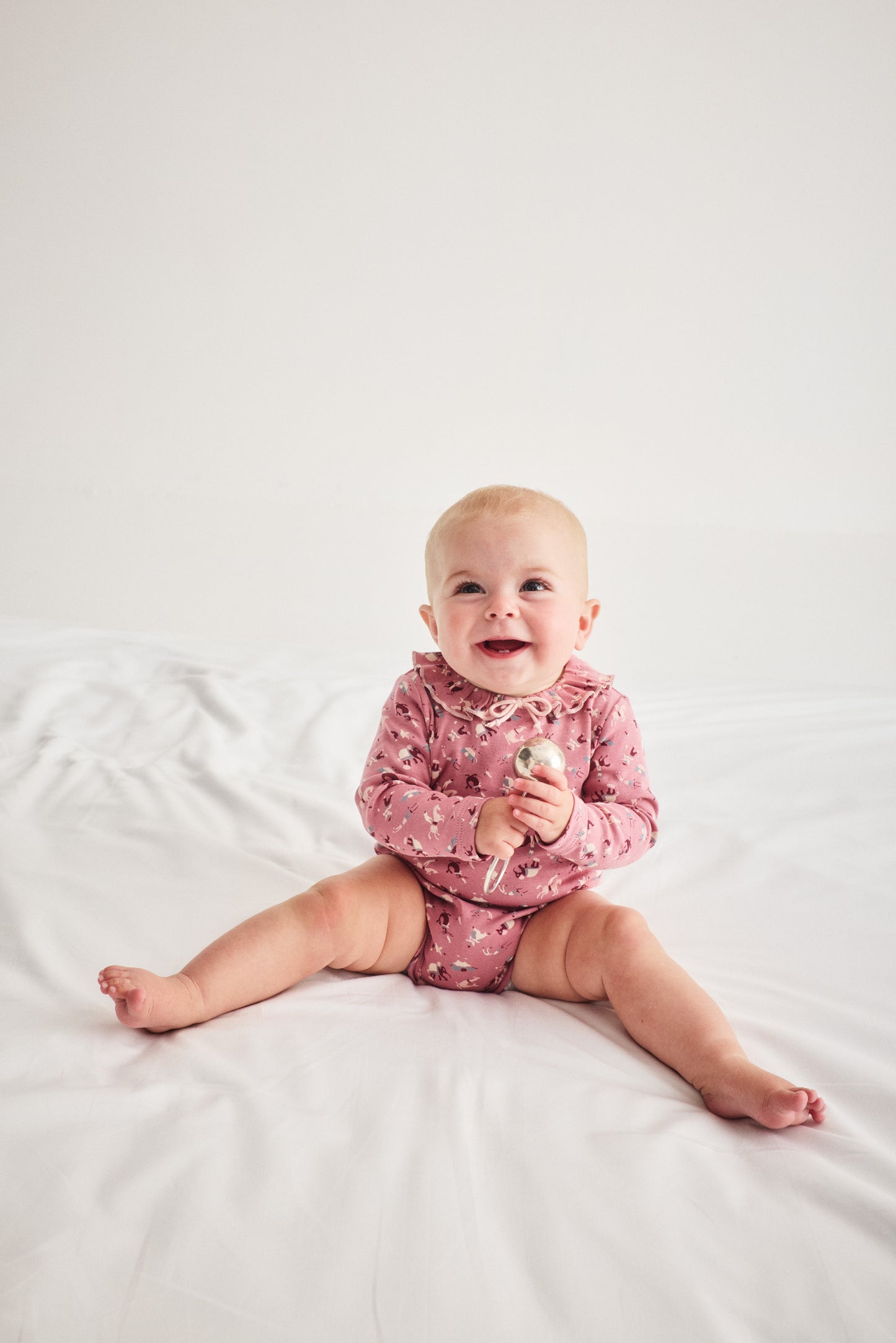 Baby Pattie Onesie - Antique Rose Circus