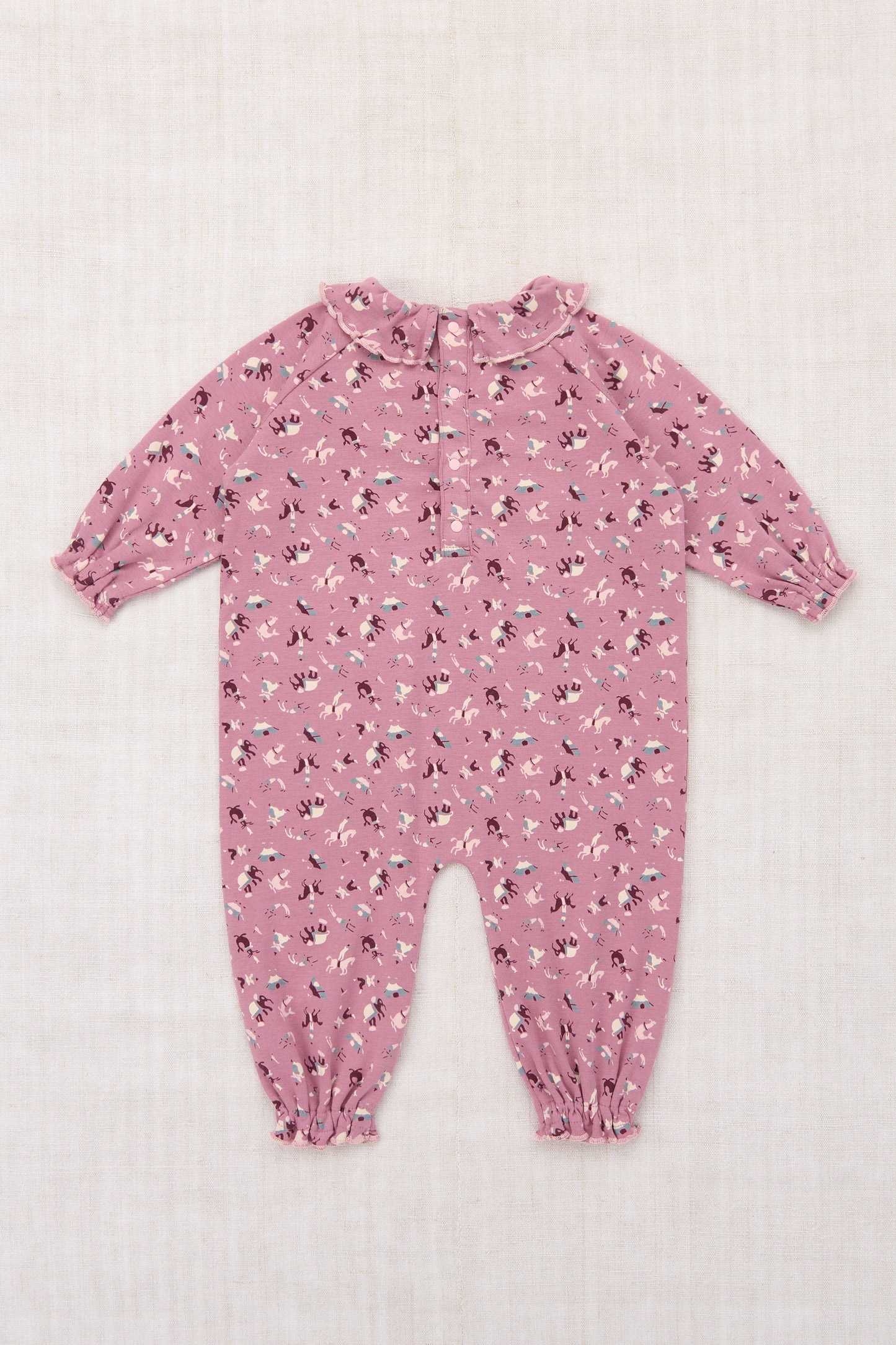 Baby Pierrot Onesie - Antique Rose Circus