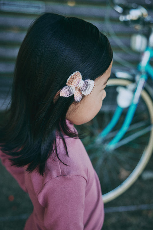 Baby Puff Bow Set - Mochi Space Dye
