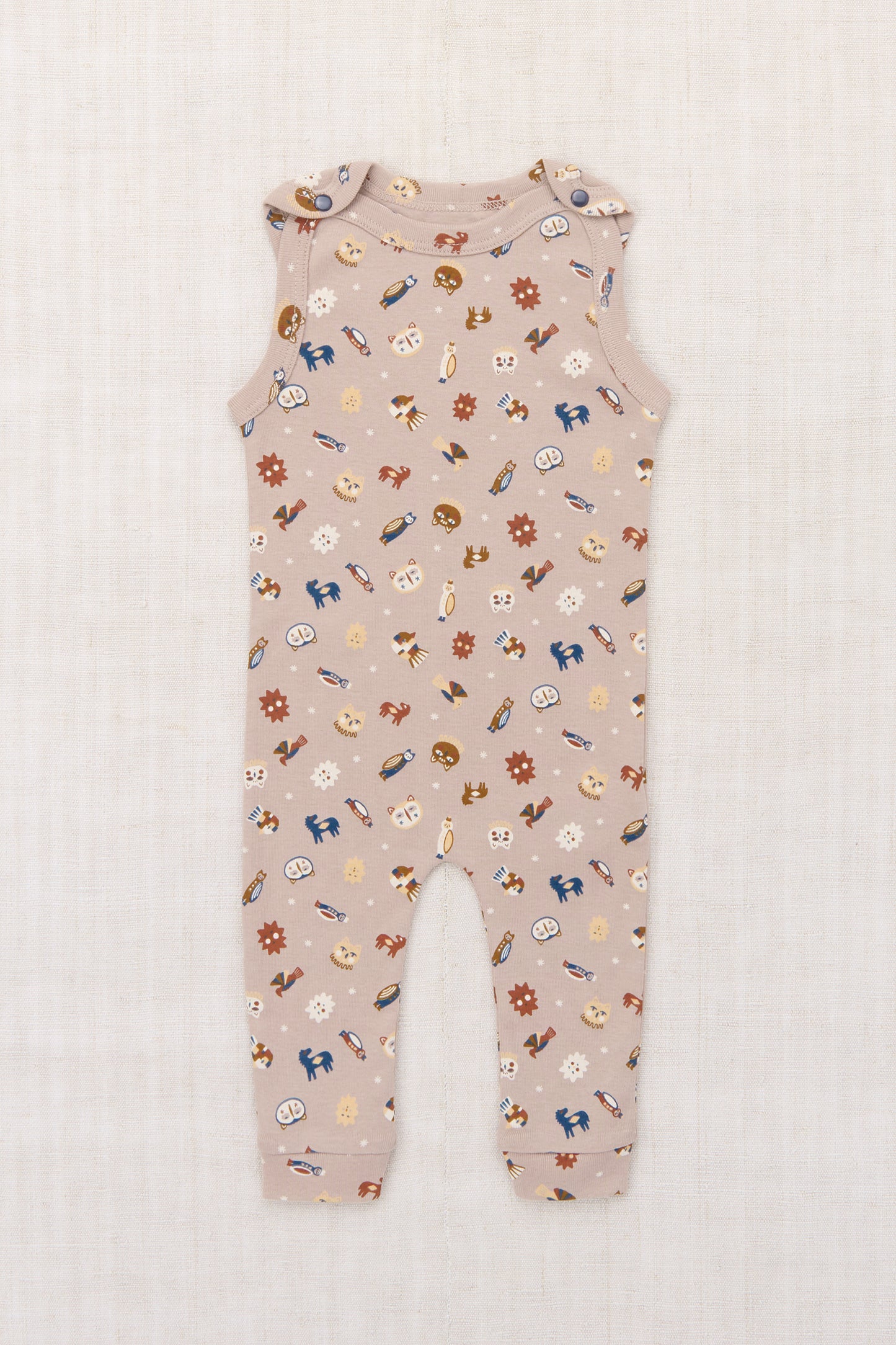 Baby Snap Overall - Turtledove Petite Forêt