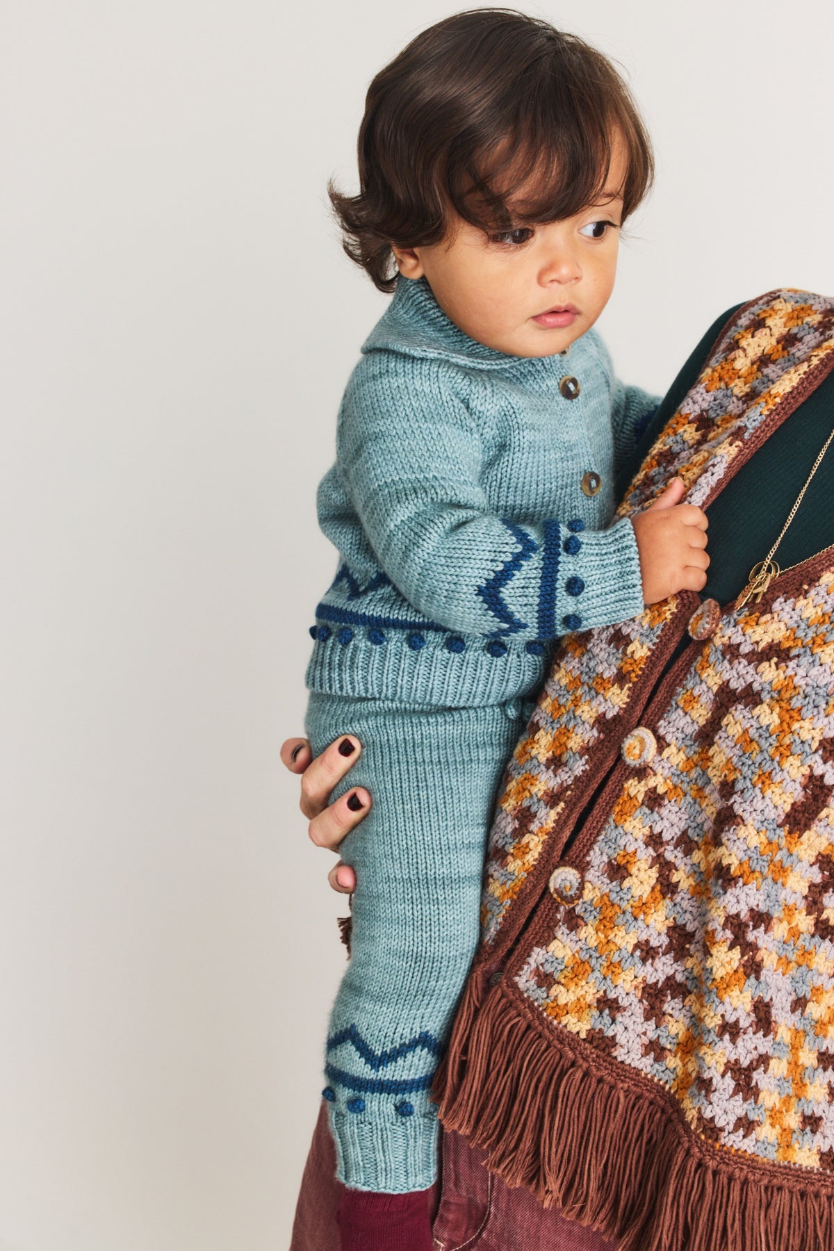 Baby Zig Zag Snowy Day Legging - Slate