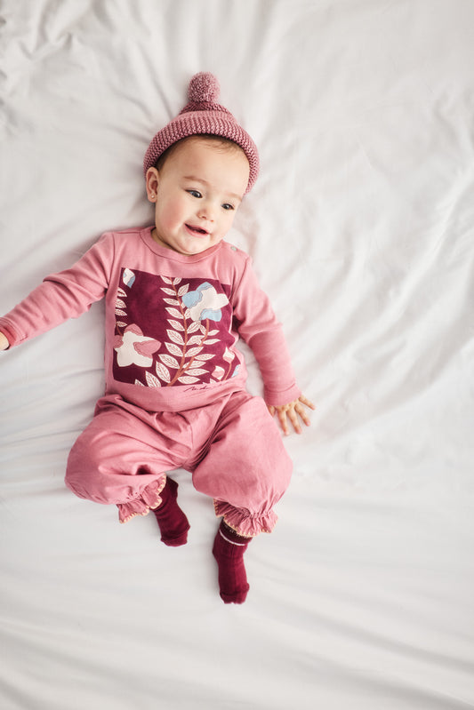 Baby Zuzu Pant - Antique Rose