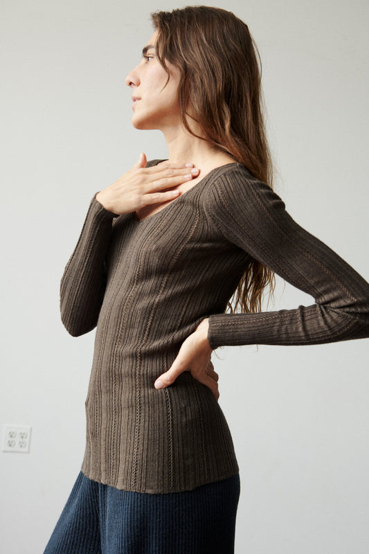 Fluted Lace Sinead Top