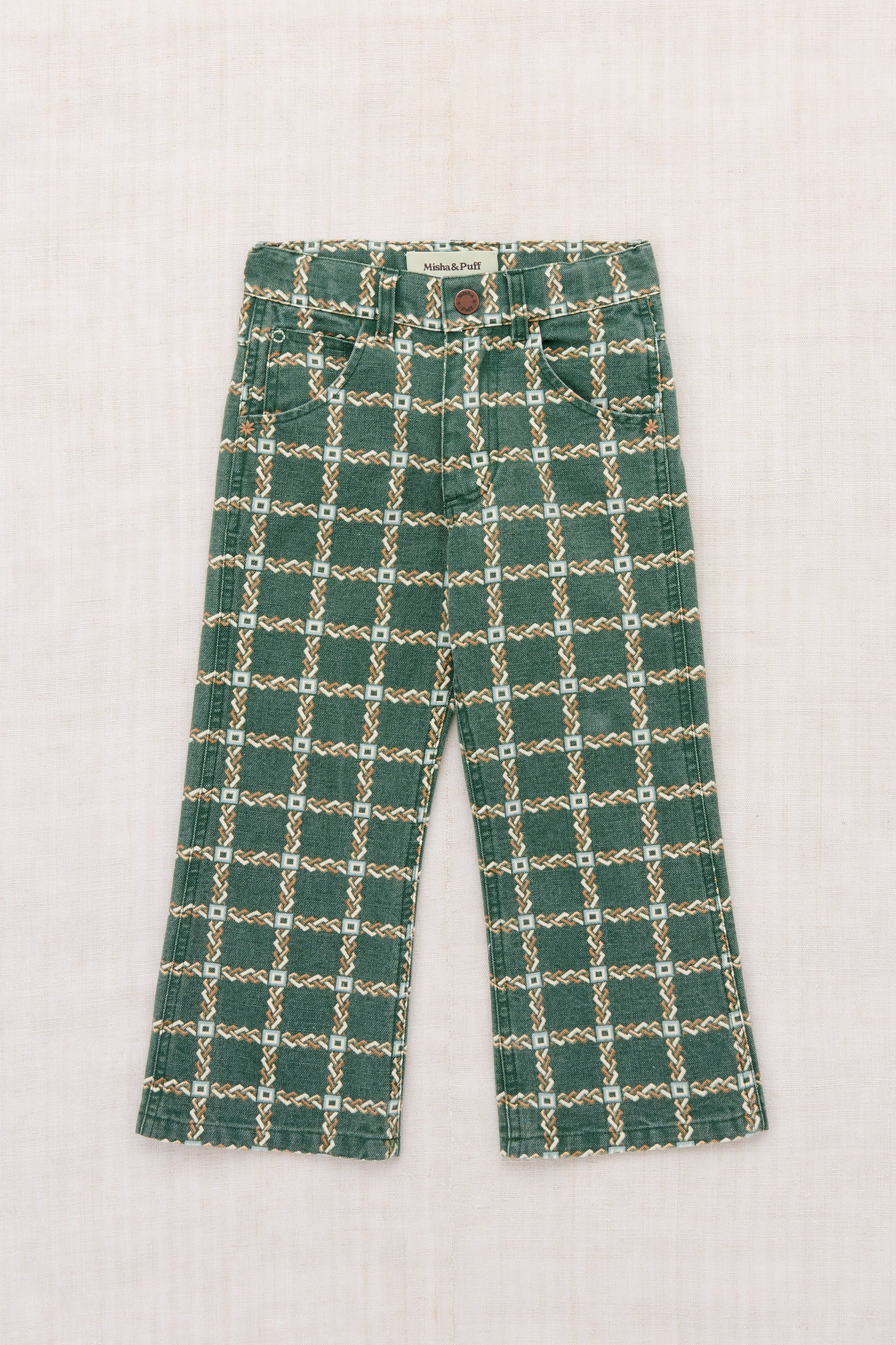 新品未使用◎Misha&Puff A-PantBark Brimfield 8Y Canvas Slim Flared Pant – Misha & Puff