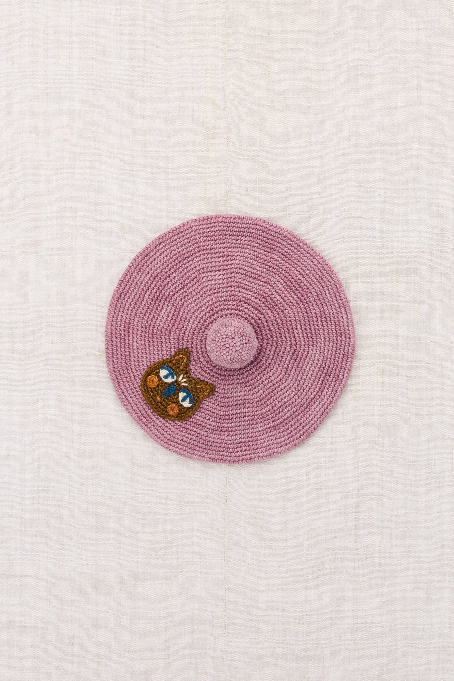 Chouette Crochet Beret - Antique Rose