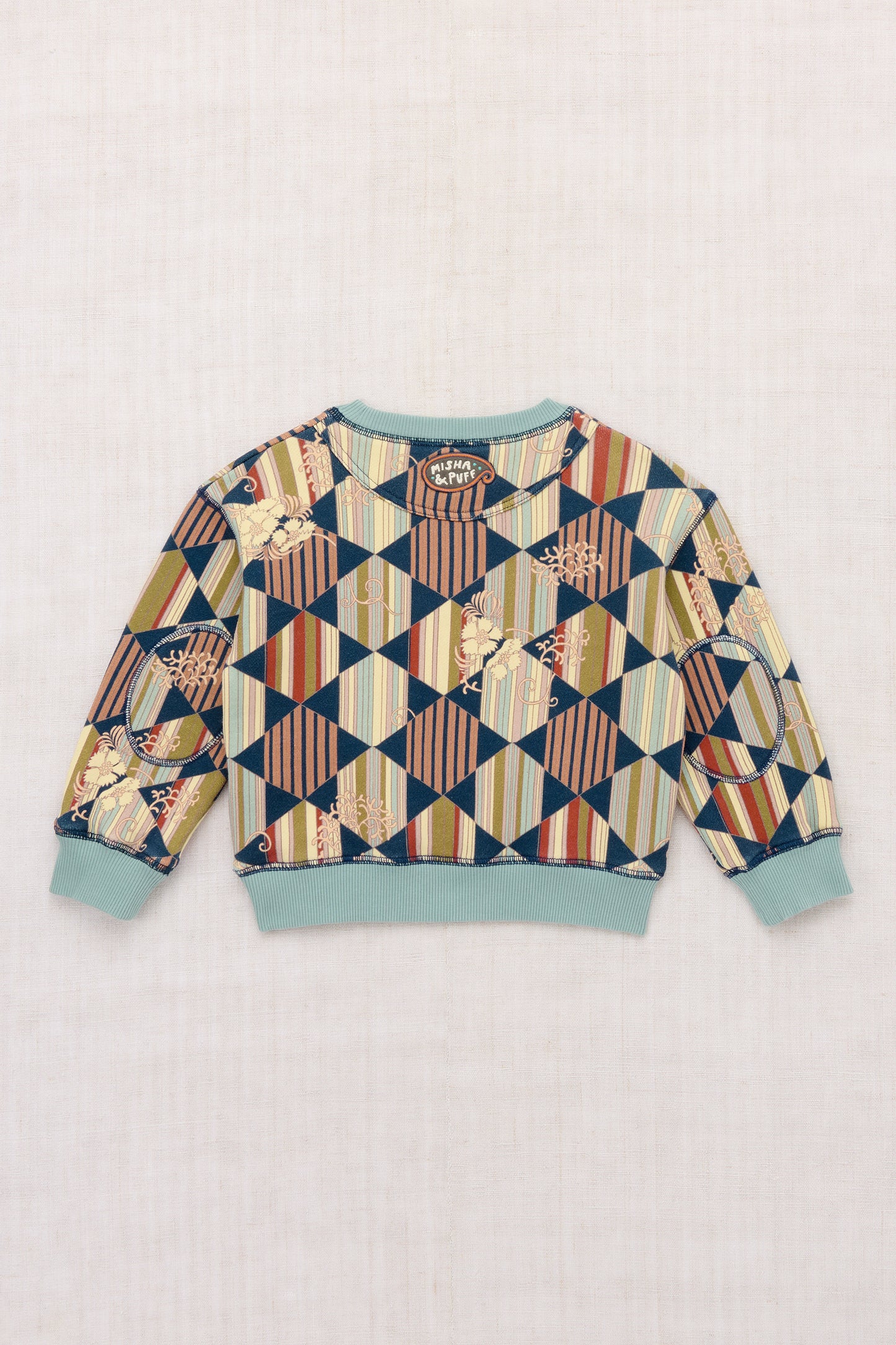 Crewneck Sweatshirt - Marine Blue Tessellation