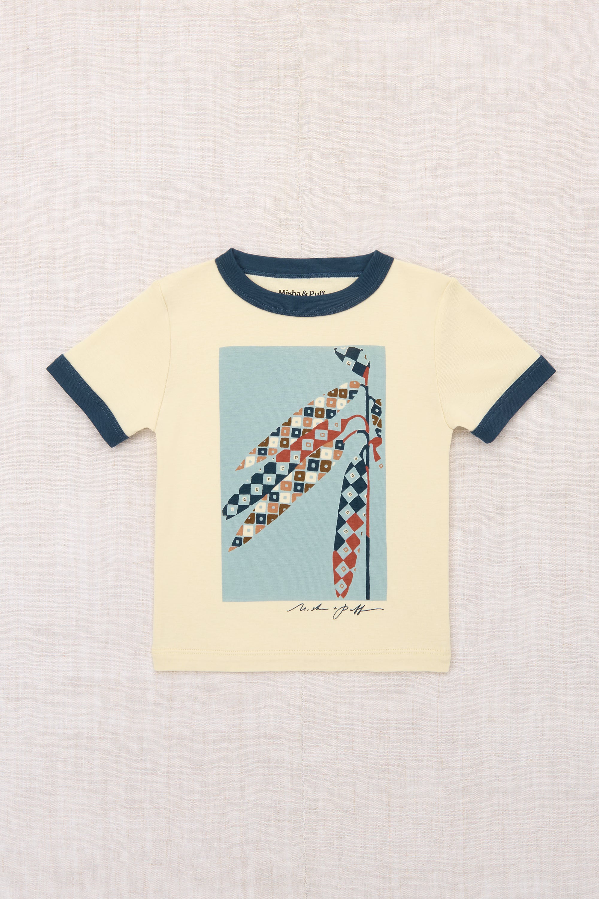 トップス Misha & Puff DOG RIGER TEE Harvest Ringer Tee – Misha & Puff