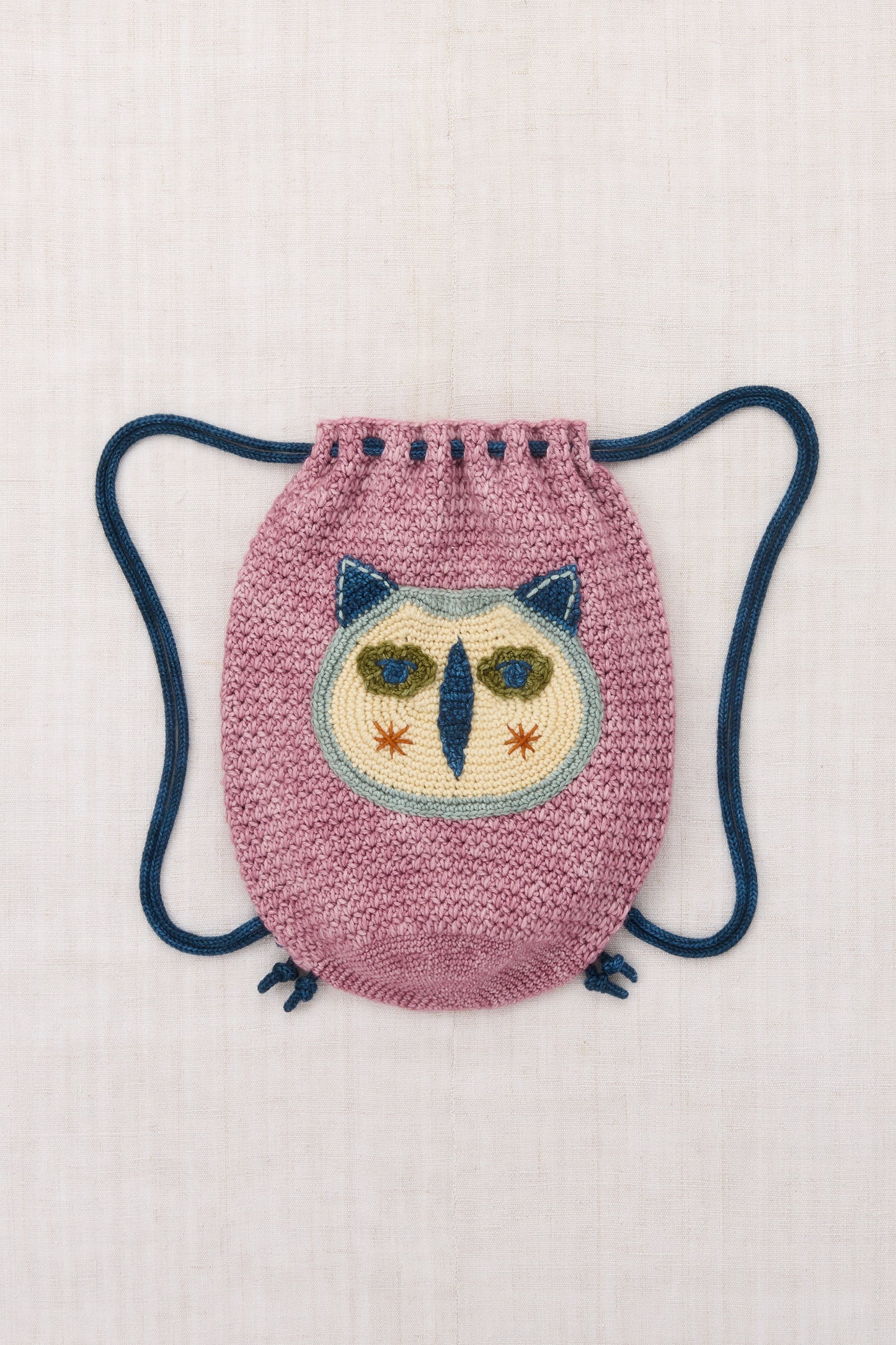 Hibou Drawstring Bag - Antique Rose