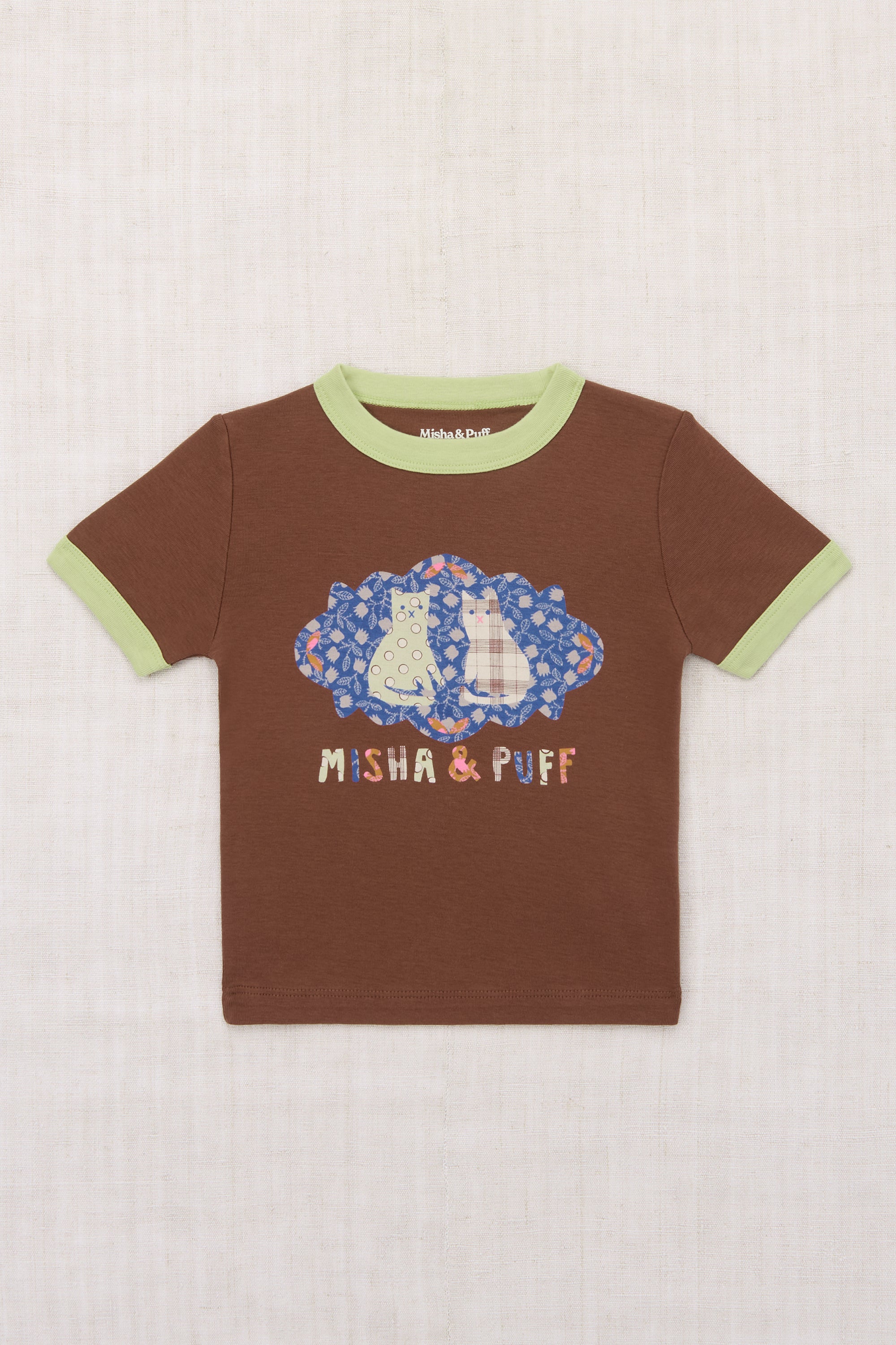 Barn Cats Collage Ringer Tee – Misha & Puff