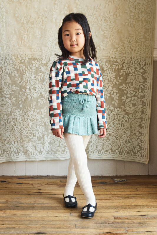 Long Sleeve Boxy Top - Onsen Bigarré