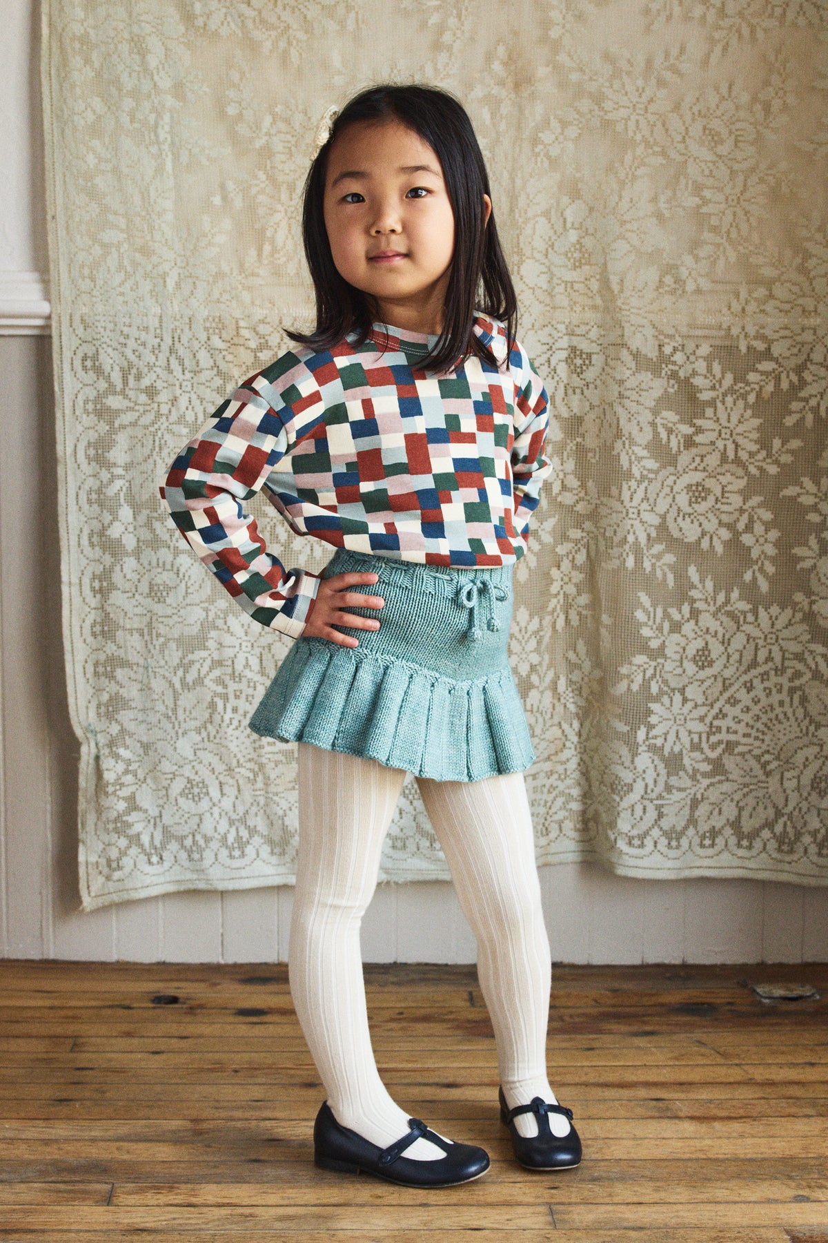 Long Sleeve Boxy Top - Onsen Bigarré