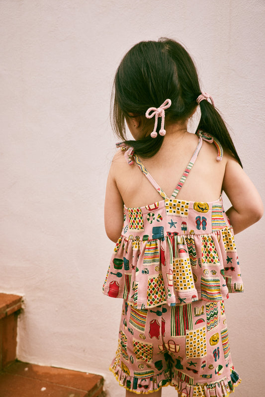 Popcorn Bow Elastic Set