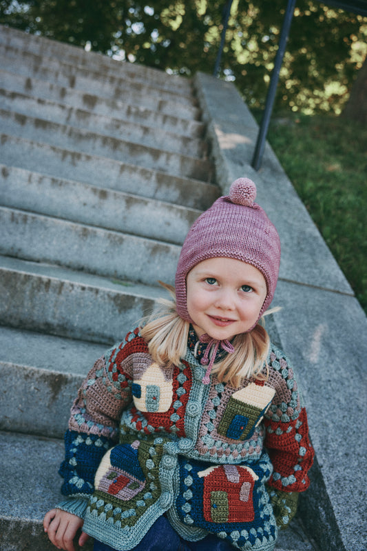 Pointy Peak Hat - Antique Rose