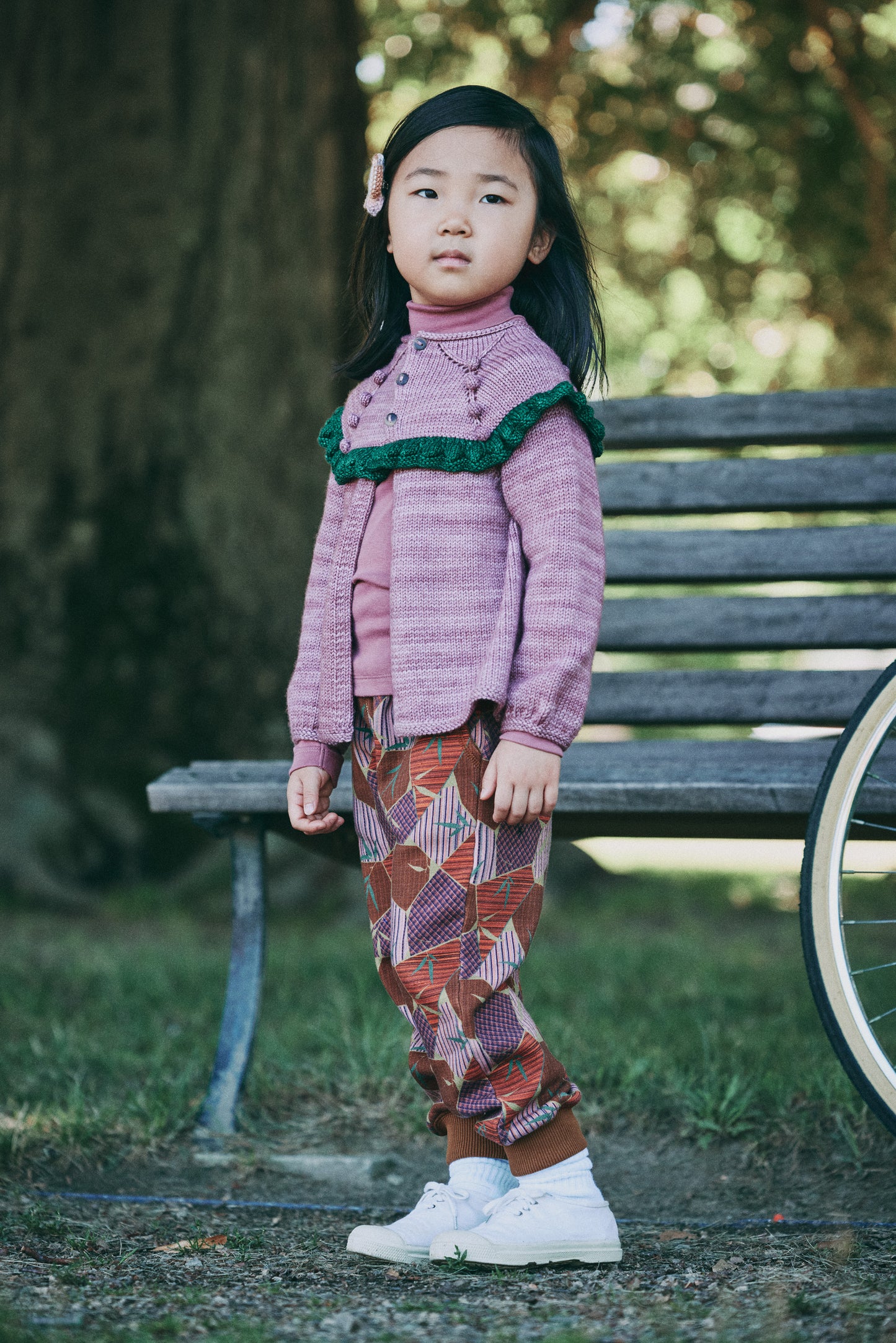 Ruffle Cardigan - Antique Rose