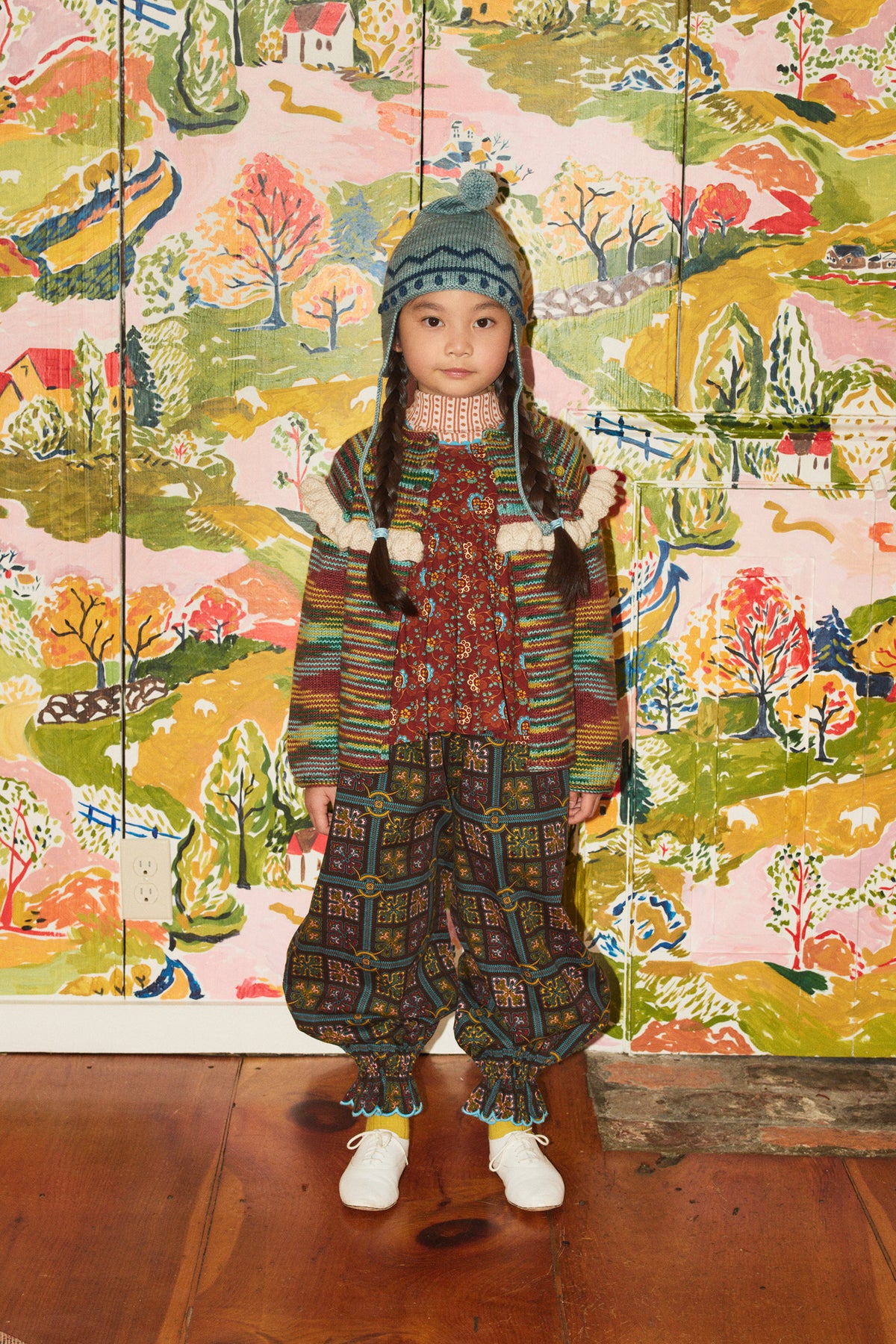 Ruffle Cardigan - Punchbowl Space Dye