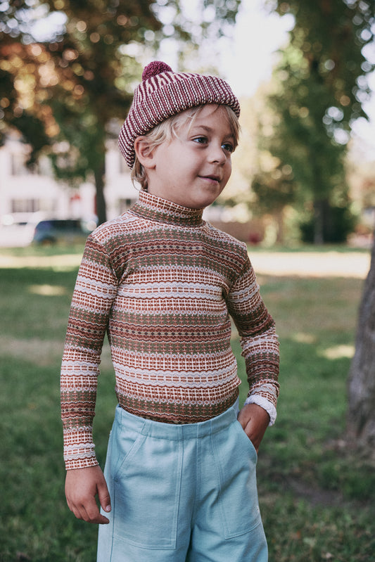 Strata Garter Hat - Cambridge