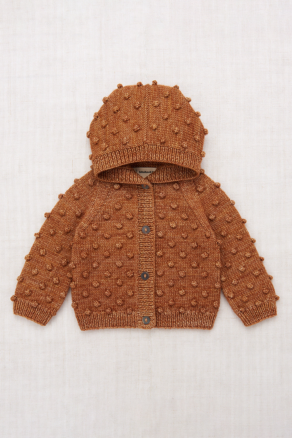 Baby Hooded Popcorn Cardigan – Misha & Puff