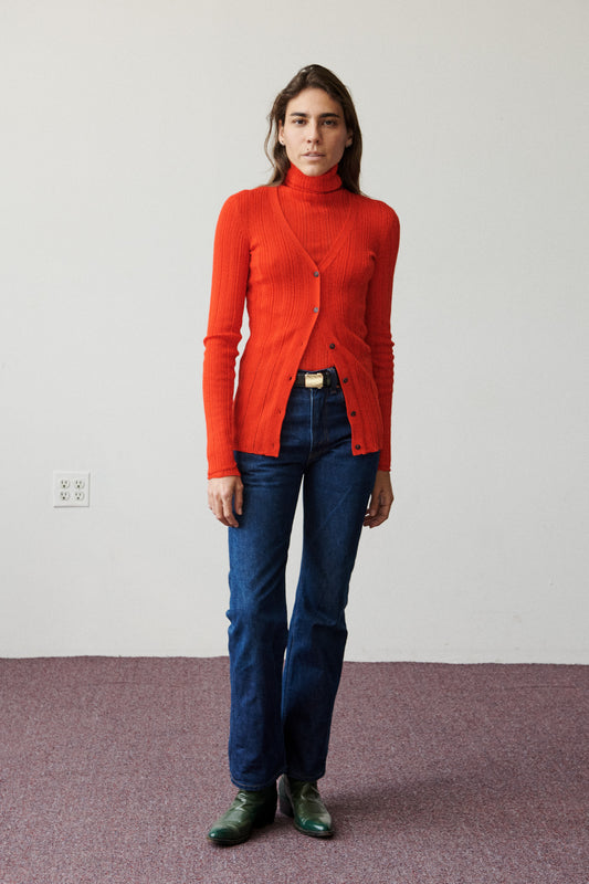 Fluted Lace Bergen Cardigan