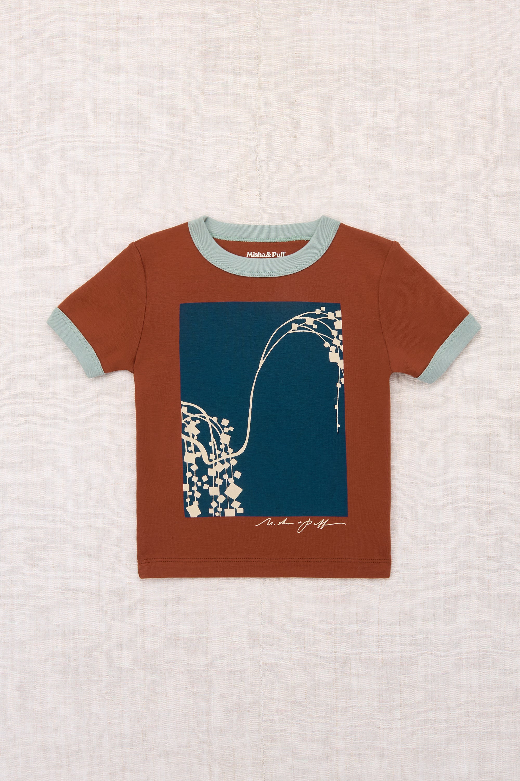 トップス Misha & Puff DOG RIGER TEE 2y Yanagi Tree Ringer Tee – Misha & Puff