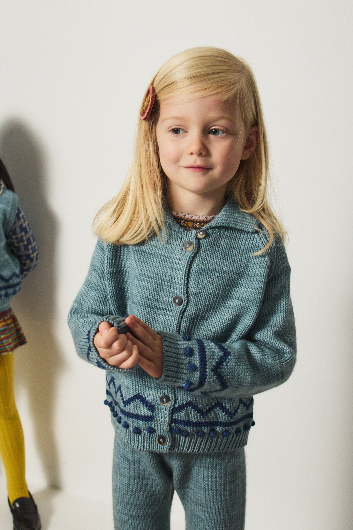 Zig Zag Cardigan - Slate