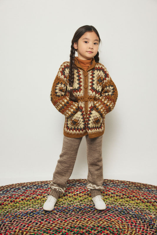 Zig Zag Snowy Day Legging - Brut