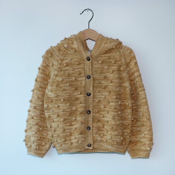 Hooded Popcorn Cardigan - Misha & Puff