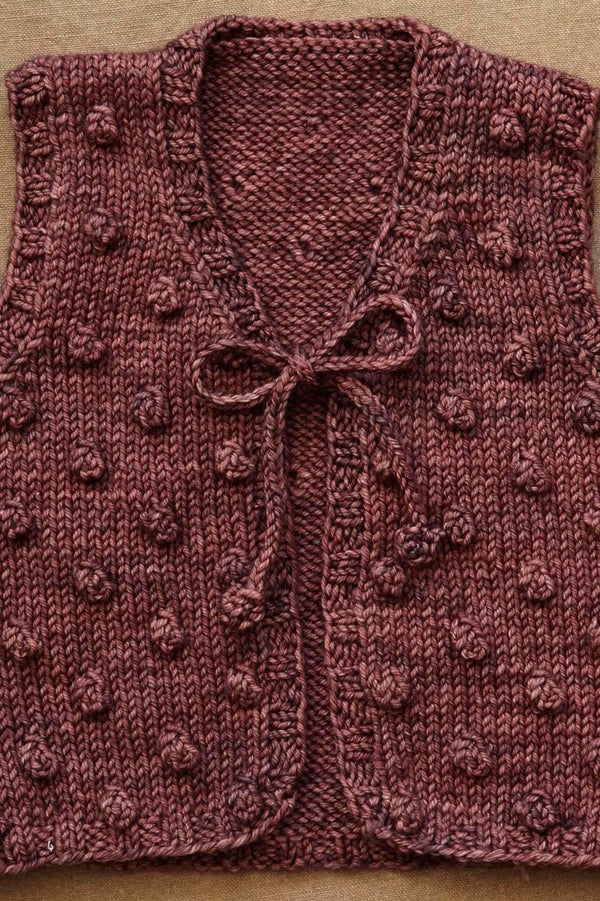 【新品】misha\u0026puff Hand Knit Popcorn Vest