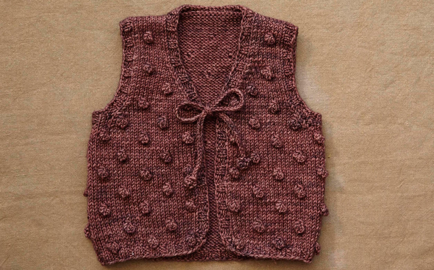 Digital Knitting Pattern - Popcorn Vest