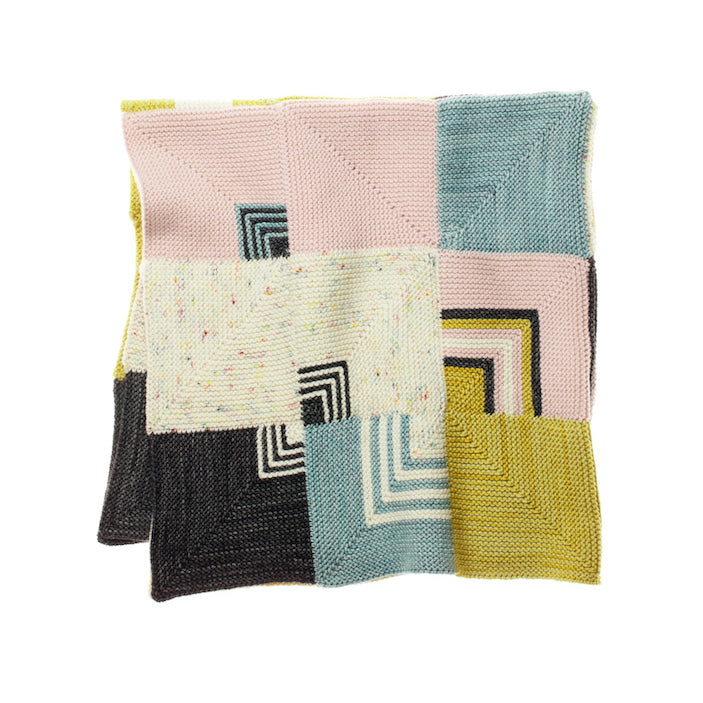 Digital Knitting Pattern - Patchwork Blanket